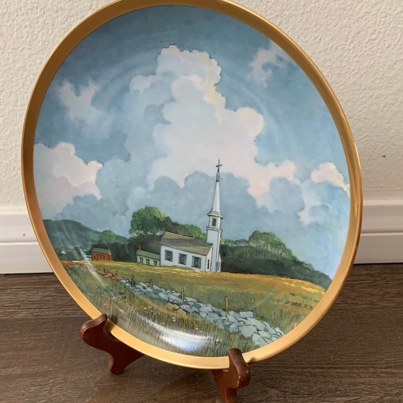 COUNTRY CHURCH Plate The American Countryside Eric Sloan... - Picture 7 of 7